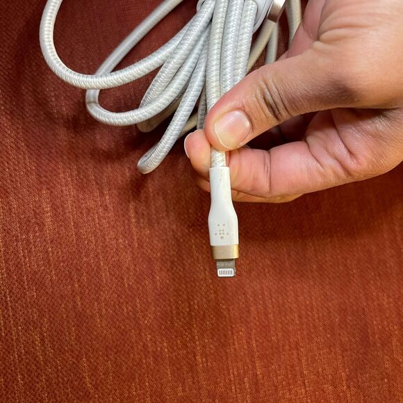 Belkin BoostCharge Pro Flex Braided USB A to Lightning Cable IPhone Charger - Picture 3 of 6